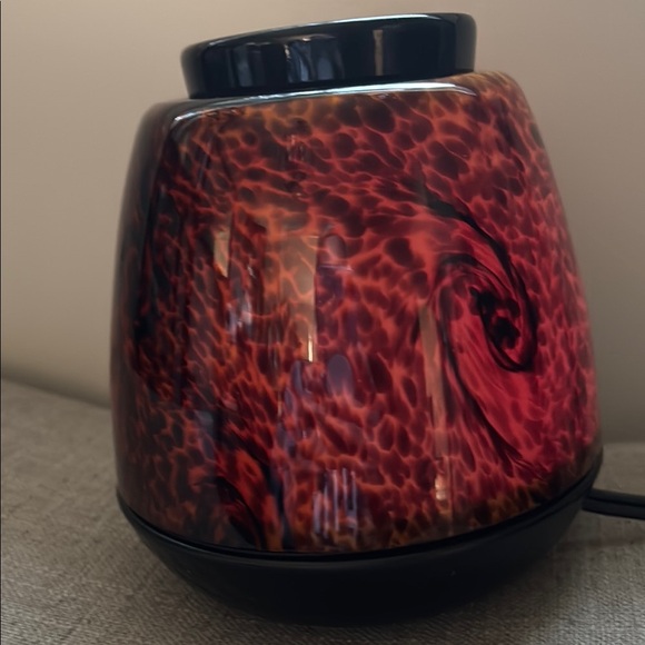 Scentsy Tiger's Eye Warmer Color Changing LED Hand Blown Art Glass Retired 31779 - Picture 2 of 6